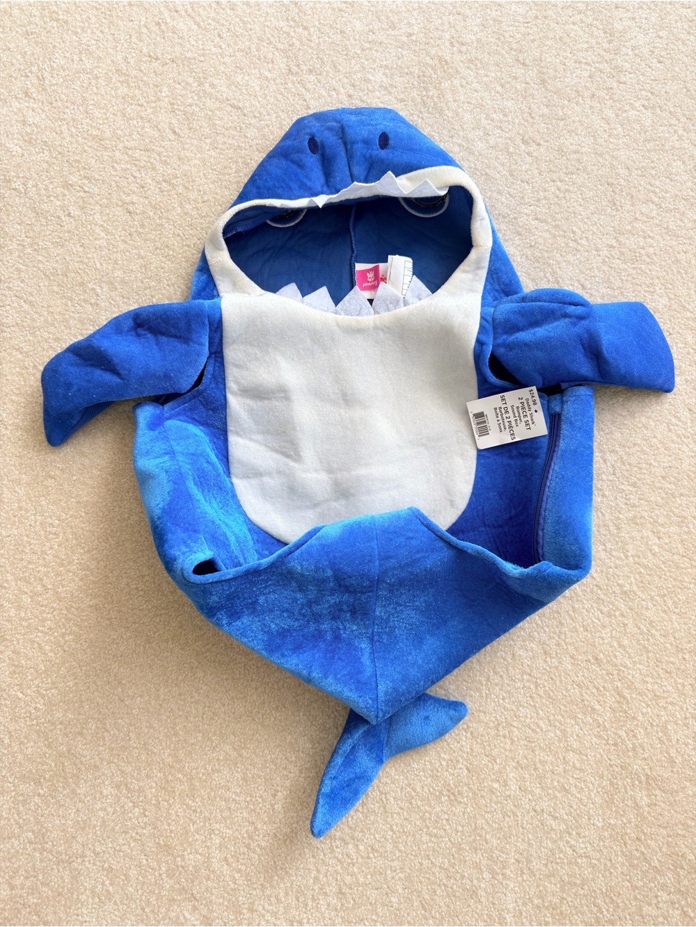 【Brand New】Daddy Shark Costume – Kids 3T–4T – 2 Piece Set
